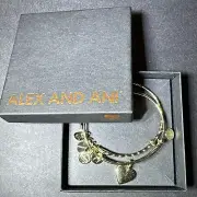 Alex And Ani Heart Bangle Bracelets Set of 2