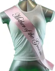 Sashes Hens Sash Party Light Pink/Black - Mother Of The Groom One Size Mother of the Groom