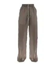 Rick Owens Straight-Leg Drawstring Pants IT48 Gray