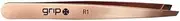 Grip Tweezer Slanted Tip Rose Gold - Professional Precision Beauty Tool for Brow Shaping and Tweezing - Salon-Grade Cosmetic Tweezer with a Rose Gold Finish
