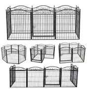 FIN Dog Playpen Kennel Cage Cat Chicken Rabbit Fence Indoor Outdoor Dog Exercise Pen