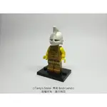 ⊙泰仔 樂高LEGO相容 第三方⊙ BRICK WARRIORS 劍鬥士頭盔 白色 古羅馬競技場 戰士 防具 頭部