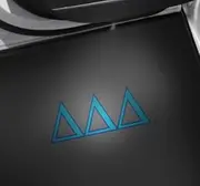 Sorority Shop Delta Delta Delta Car Door LED Projector Lights, 2 Pack - Greek Letters Design, Tri Delta Courtesy Lights