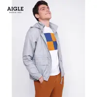 在飛比找momo購物網優惠-【AIGLE】男 超輕量防潑外套(AG-1P112A110 