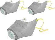 Dog Mask, Dog Receiver Masque, 3 x Reusable Puppy Respirator Mask Filter Mouth - Outdoor Dust Protection Face Cover Small Medium Large Dogs for Camping, Running