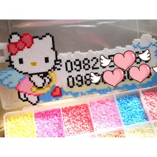 客製化 Hello Kitty 凱蒂貓 臨時停車牌 3mm拼豆