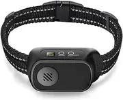 HAZARA Rechargeable Dog Bark Collar with Beep Vibration and Shock,Anti Barking Collar for Small Medium Large Dogs, Humane Dog Training Device with 5 Adjustable Sensitivity Levels-Black