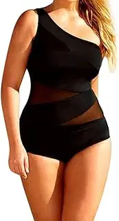 [Hiliby] Red Bikini Bathing Beach One Plus Swimsuit Swimwear Piece Size Women Monokini Padded Bikini Swimwears Tankinis Set Swimsuit Dress
