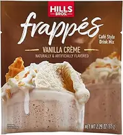 Hills Bros. Frappés Instant Drink Mix – Indulgent Café-Style Beverage – Gluten-Free, Kosher-Certified – Easy to Make Hot or Cold – Premium, Rich Taste, Gourmet Coffee Experience – Vanilla Cream