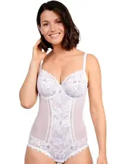 [Sans Complexe] Arum Underwire Lace Bodysuit in White