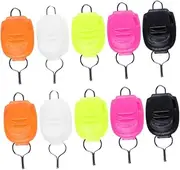 KOMBIUDA Luminous Fishing Line Clips Durable Fishing Stopper Buckles Mixed Color Thread Lock Accessories for Management for