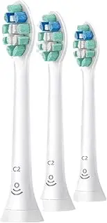 Electric Toothbrush Accessories Toothbrush Head C2 Replacement Head. Compatible For Philips HX3220 HX6803/6808/6809 HX3230 HX3260 Electric Toothbrush