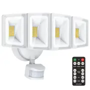USTELLAR 100W 10000LM LED Security Lights Motion Sensor Outdoor Lights, Remot...