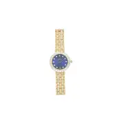 Roberto Carati Milania Blue Face Gold Coloured Watch M1027 BE-V7