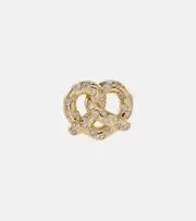 [Sydney Evan] Sydney Evan Pretzel 14kt gold single stud earring with diamonds One Size gold