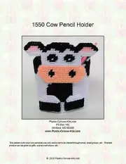 Cow Pencil Holder- Plastic Canvas Pattern or Kit