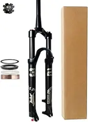 MTB Suspension Fork 26 Inch 140mm Mountain Magnesium Alloy Bike Air Shocks 27.5 29" Rebound Adjust 1/1-8" Straight Tube Bicycle Steerer