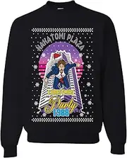[wild custom apparel] Nakatomi Plaza Christmas Party 1988 Multicolor Purple Ugly Christmas Crewneck Sweatshirt
