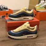 DOJW 高品質  AIR MAX 1/97 彩虹燈芯絨聯名復古氣墊鞋慢跑鞋男彩虹抓絨 AJ4219-400