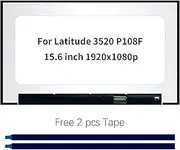LCD Screen Replacement for Dell Latitude 3520, Laptop FHD 1920x1080 IPS, LED Non-Touch Display