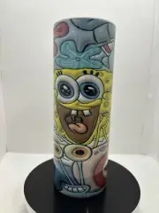 Sponge Bob Hot Or Cold Tumbler 20oz with lid, straw And Cleaning Tool