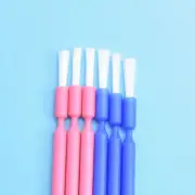 Dental Disposable Micro Applicator Bendable Brush Long Shank Pink/Blue 100 Pcs