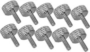 Angoily 10pcs Vernier Caliper Accessories Knurled Screws Clamping Screw Knob Flat Head Hardware Round Head Bolts Caliper Measurement Tools Locking Bolt Parts Metal Silver