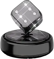 Car Air Freshener Diffuser | Solar Powered Air Freshener for Car | Dice Shape Automotive Trim Dashboard Ornament for Sedan Caravan Truck Traveling Commuting