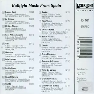 Bullfight Music From Spain / Ramon Cortez Pasodoble Orchestra