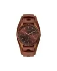 Guess Chronograph Brown Leather Watch GUW1100G3AC Men Watches