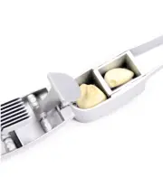 2 in1 Kitchen Tool Heavy Duty Aluminum Mincer Garlic Press Slicer Crusher Ginger