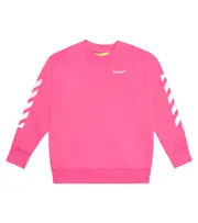 [Off-White Kids] Off-White Kids Printed cotton sweatshirt Y 6 pink