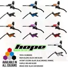 Hope Tech 4 V4 Downhill AM MTB Brakes - Black / Braided Hose - All Colors - New