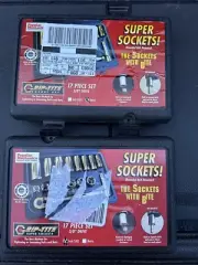 Popular Mechanics Grip Rite Super Socket Sets Metric SAE 34pcs Sears Rare