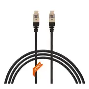 2M Cat 6A Rj45 Sftp Thin Lszh 30 Awg Pack Of 50 Network Cable Black