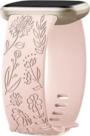 [Getino] Compatible with Fitbit Sense 2/Sense Bands/Versa 4/Versa 3 Bands Women Men, Soft Silicone Sport Strap Accessories for Fitbit Sense/Sense 2/ Versa 4/ Versa 3 Smartwatch, Large Small