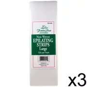 SALON BEAUTY FANTASEA NON WOVEN EPILATING HAIR REMOVAL WAX STRIP LARGE 100PC