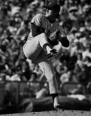 Tug McGraw New York Mets pitches 1960s Baseball Old Photo