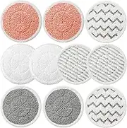 10 Pack Upgraded Shark steam mop Pads,Replace steam mop Pads for Shark S7000AMZ S7001 S7001TGT S7000 Series Steam and Scrub All-Purpose Hard Floor steam mop,Replacement mop Pads (Multicolor)