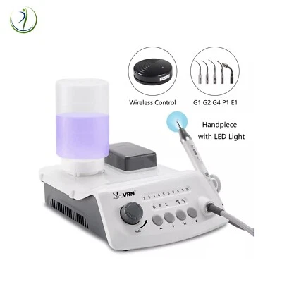 Dental Ultrasonic Piezo Scaler LED Handpiece EMS Cavitron VRN-A8 Wireless Pedal