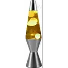 NEW Motion Lava Lamp 37cm Silver Base Gold/White Party Night Light