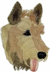 Custom Scottish Terrier Dog Face Embroidery IronOn/Sew patch [6" x 4.5"]