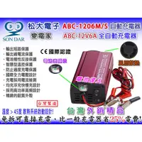 在飛比找蝦皮購物優惠-松大變電家 ABC-1206 12V6A 免拆電池-充電機 