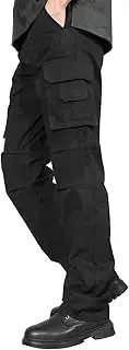 [soulsfeng] Men's Casual Cargo Pants Stretch Hiking Pants Tactical Work Pants for Men