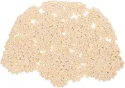 [Yardenfun] Women's Knitted Hat Summer Crochet Beanie Cap Cotton Knitted Hat Fashion Comfort Lightweight Breathable Beige