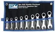 SP Tools SP10389 - Gear Spanner Set 9 Piece SAE Stubby - Flexhead