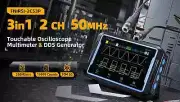 FNIRSI 2C53P 3-in-1 Dual Channel Tablet Oscilloscope Multimeter Function