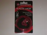 Ten Seconds Elastic Stretch Shoelaces Shoe Laces Lock Lace Red 36” Unisex