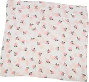 Ipetboom Muslin Blanket Bath Towel Soft Cotton for Newborns Spring Summer Floral Design for Stroller Car Seat Crib Use