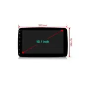 Player Single DIN Quad-core WiFi Radio 10.1"Android 8.1 Car 2+32G Stereo GPS MP5 (for: MG)